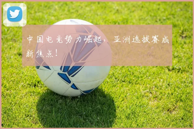 中国电竞势力崛起,亚洲选拔赛成新焦点!